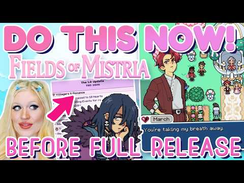 Fields of Mistria 1.0 full release prep guide